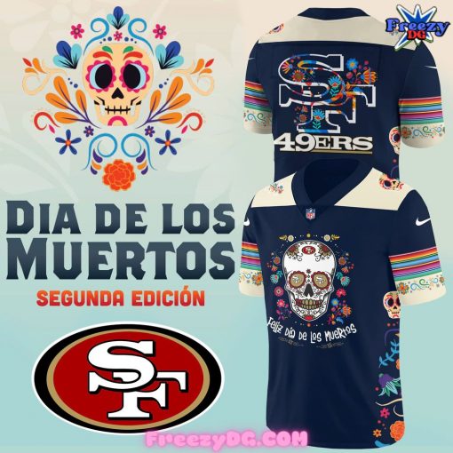 San Francisco 49ers Dia De Los Muertos 2024 Football Jersey