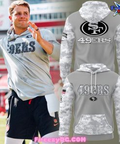 San Francisco 49ers Salute to Service White Camo Hoodie