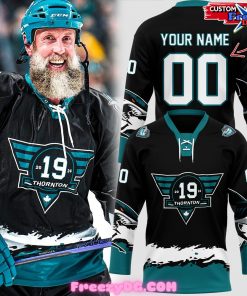 San Jose Sharks Thornton #19 Custom Hockey Jersey