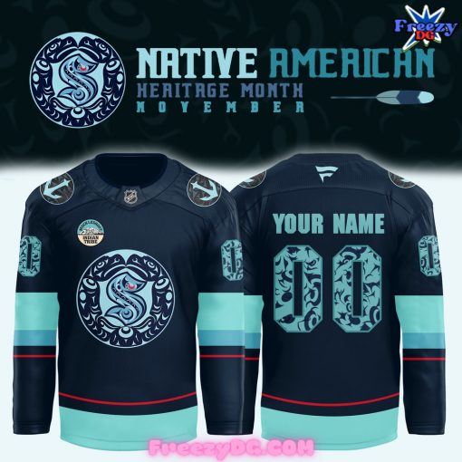 Seattle Kraken Native American Heritage Month 2024 Hockey Jersey