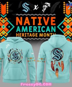 Seattle Kraken Native American Heritage Month 2024 Hoodie