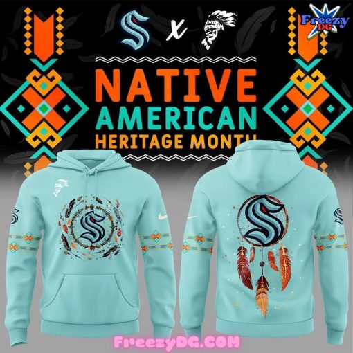 Seattle Kraken Native American Heritage Month 2024 Hoodie