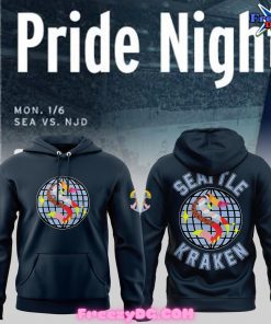 Seattle Kraken Pride Night 2024 Navy Hoodie