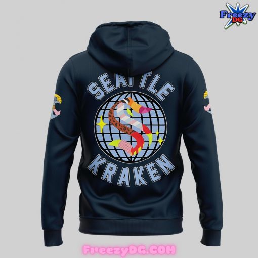 Seattle Kraken Pride Night 2024 Navy Hoodie