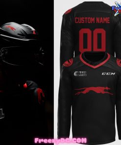 Soo Greyhounds Back In Black Special Hockey Jersey