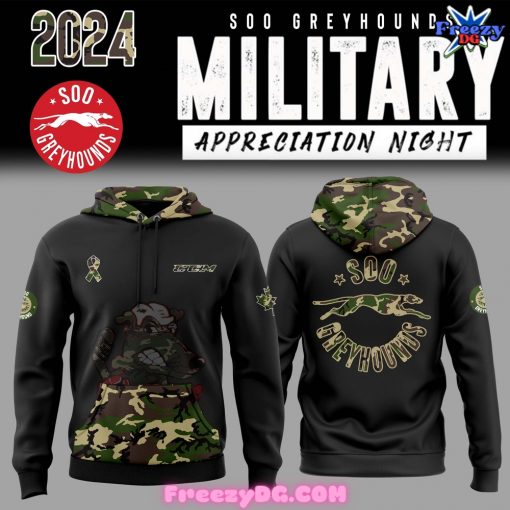 Soo Greyhounds Military Appreciation Special Hoodie