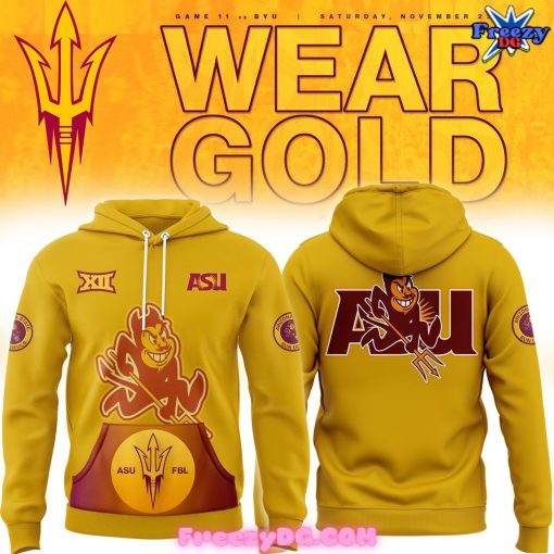 Arizona State Sun Devils Football 2024 Homecoming Special Gold Hoodie