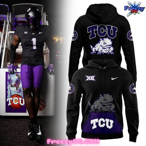 TCU Horned Frogs Football Brand New 2024 Black Hoodie