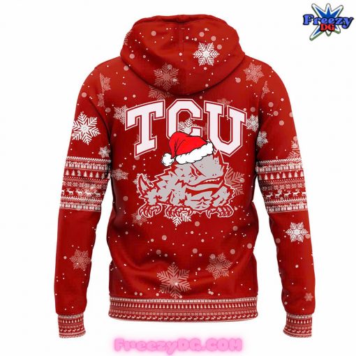 TCU Horned Frogs Merry Christmas 2024 Red Hoodie