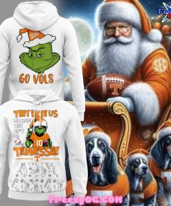 Tennessee Vols Go Vols Christmas White Hoodie