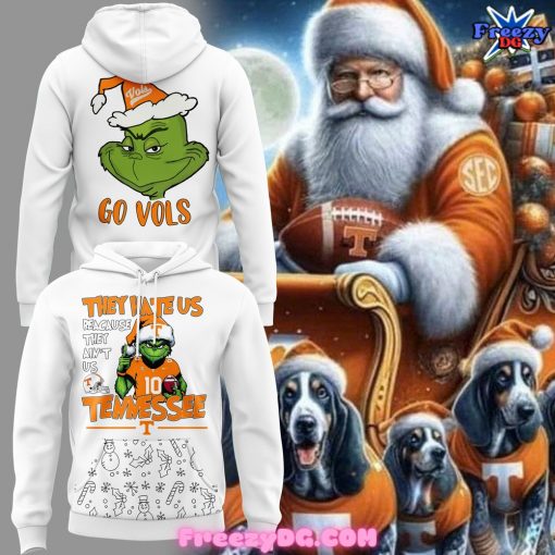 Tennessee Vols Go Vols Christmas White Hoodie