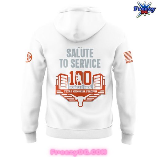 Texas Forever Salute to Service 100th Anniversary Special White Hoodie