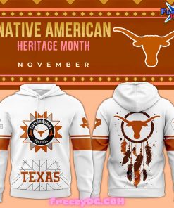 Texas Longhorns 2024 Native American Special White Hoodie