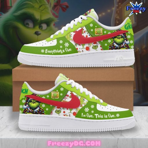 The Grinch Christmas Holiday Nike Air Force 1