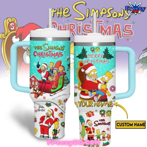 Simpsons Christmas Custom Stanley Tumbler Cup