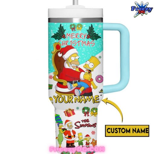 Simpsons Christmas Custom Stanley Tumbler Cup