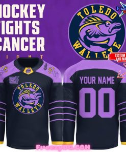 Toledo Walleye Hockey Fights Cancer Night 2024 Hockey Jersey