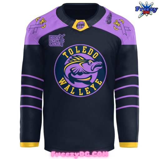 Toledo Walleye Hockey Fights Cancer Night 2024 Hockey Jersey