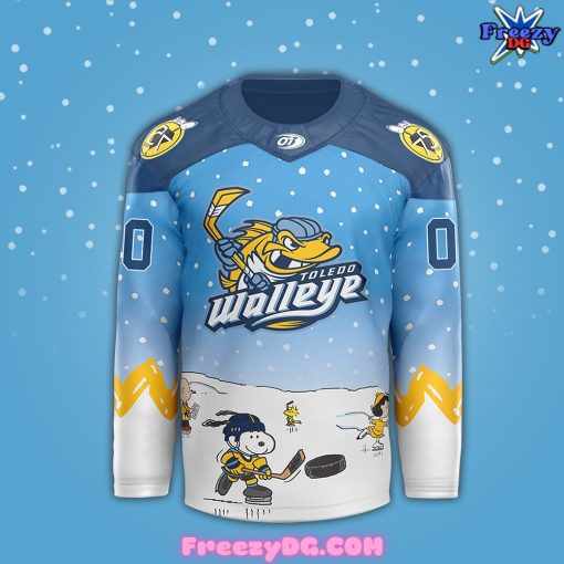 Toledo Walleye Peanuts Night Hockey Jersey