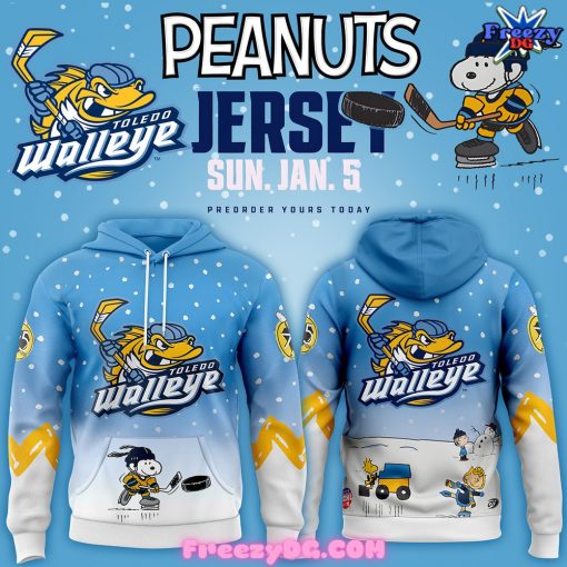 Toledo Walleye Peanuts Night Hoodie