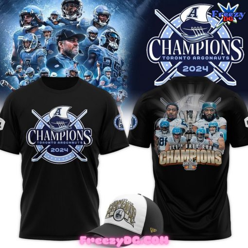 Toronto Argonauts Grey Cup Champions 2024 Black T-Shirt