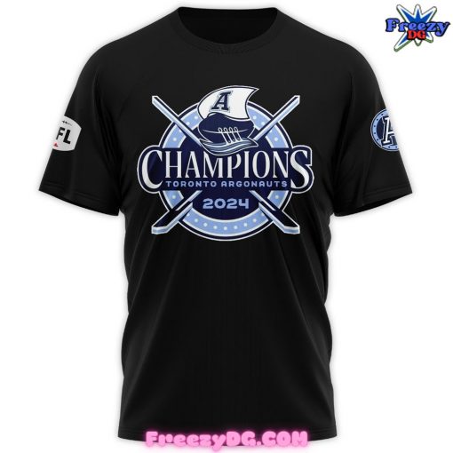 Toronto Argonauts Grey Cup Champions 2024 Black T-Shirt