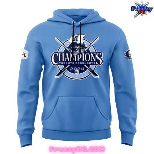 Toronto Argonauts Grey Cup Champions 2024 Blue Hoodie