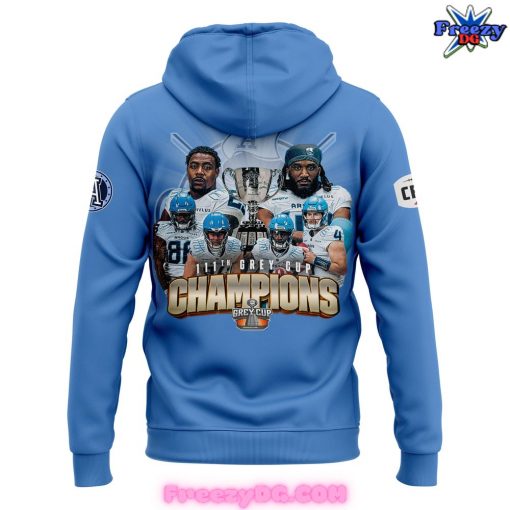 Toronto Argonauts Grey Cup Champions 2024 Blue Hoodie