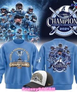 Toronto Argonauts Grey Cup Champions 2024 Blue Sweatshirt