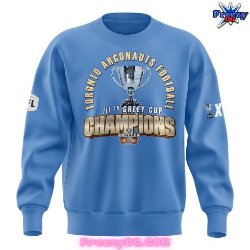 Toronto Argonauts Grey Cup Champions 2024 Blue Sweatshirt