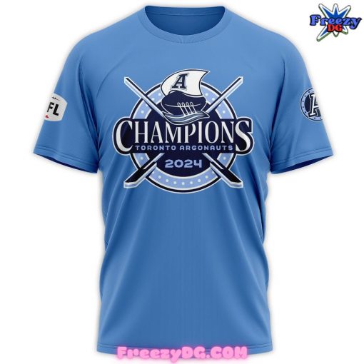 Toronto Argonauts Grey Cup Champions 2024 Blue T-Shirt