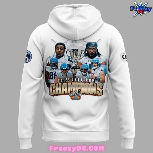 Toronto Argonauts Grey Cup Champions 2024 White Hoodie