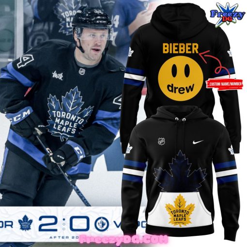 Toronto Maple Leafs x Drew Custom 2024 Black Hoodie