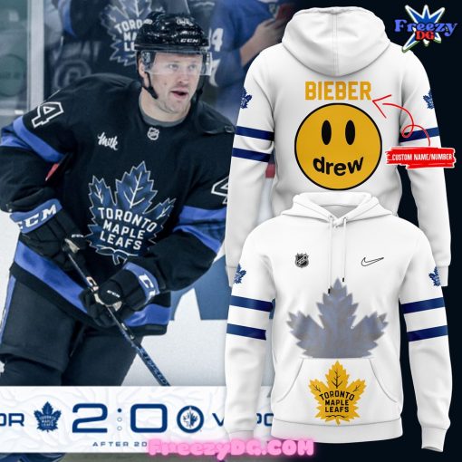 Toronto Maple Leafs x Drew Custom 2024 White Hoodie