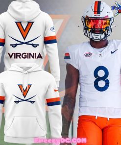 University of Virginia Cavaliers White Nike Hoodie