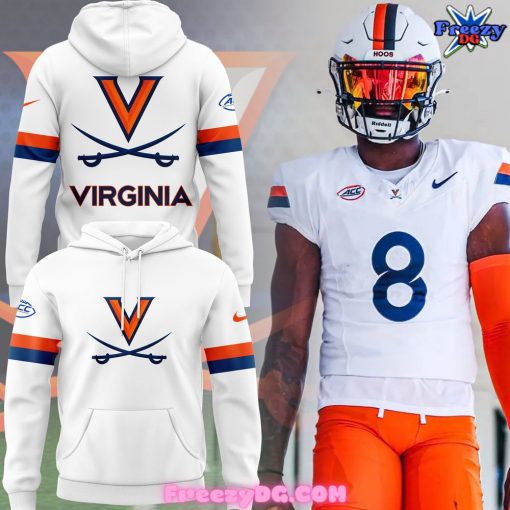 University of Virginia Cavaliers White Nike Hoodie