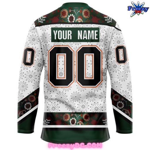 Utah Grizzlies Dia de los Muertos White Hockey Jersey