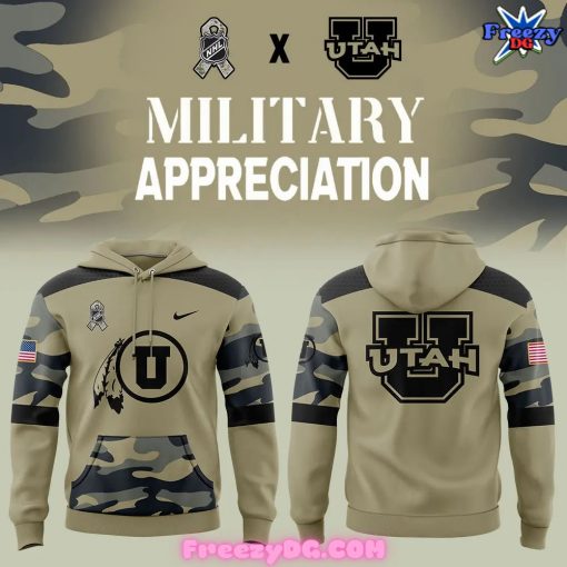 Utah Hockey Club Military Appreciation Camo Hoodie