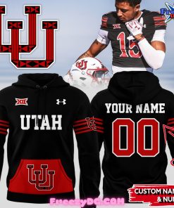 Utah Utes Football Custom Special Black Hoodie