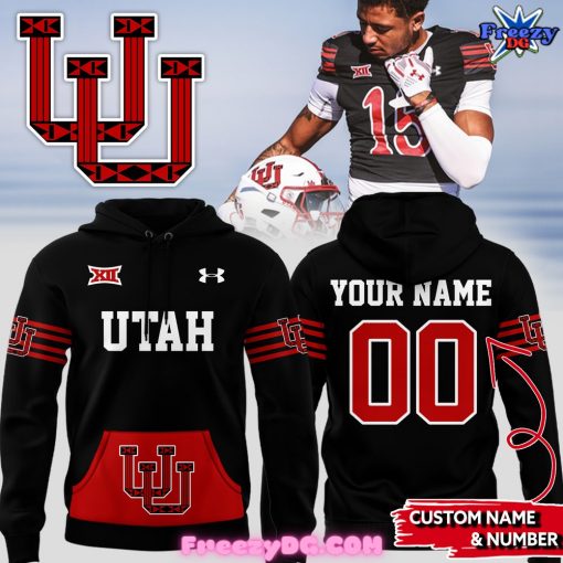 Utah Utes Football Custom Special Black Hoodie