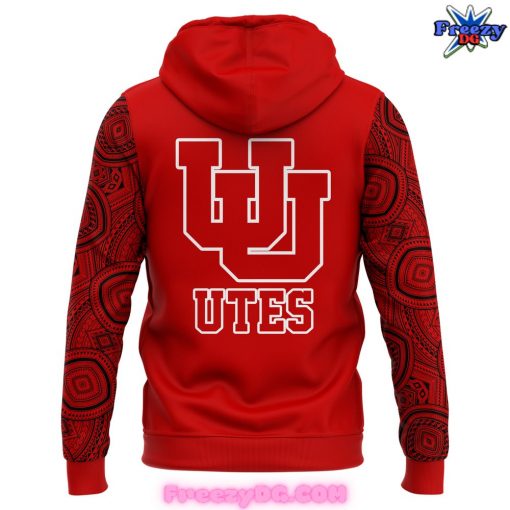 Utah Utes Football Malama Lahaina Special Red Hoodie