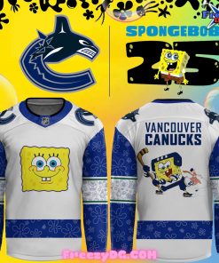 Vancouver Canucks Spongebob 25th Anniversary Hockey Jersey