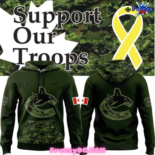 Vancouver Canucks Support Our Troops Special Hoodie