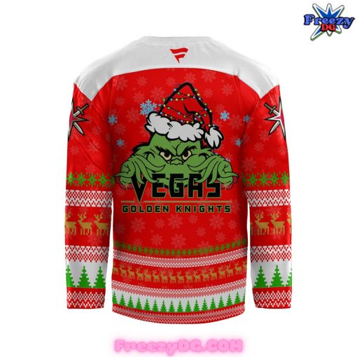 Vegas Golden Knights Grinch Christmas Special Hockey Jersey