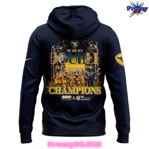 West Virginia Mountaineers Soccer SUN BELT Champions 2024 Hoodie