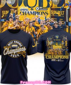 West Virginia Mountaineers Soccer SUN BELT Champions 2024 T-Shirt