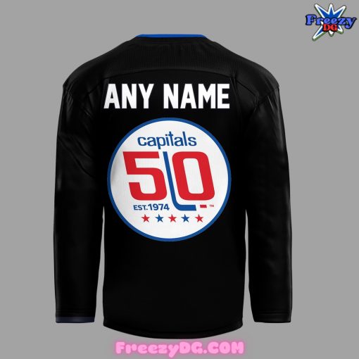 Washington Capitals 50th Anniversary Special Black Hockey Jersey