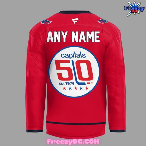 Washington Capitals 50th Anniversary Special Red Hockey Jersey