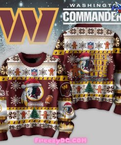 Washington Commanders Christmas Special Ugly Sweater