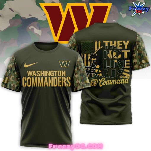 Washington Commanders Military Tribute Camouflage Special T-Shirt